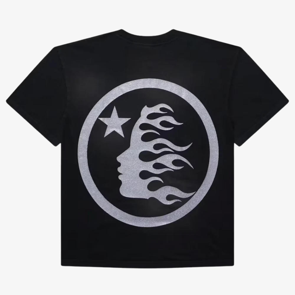 Hellstar Classic Glitter Logo T-shirt Black