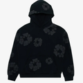 Denim Tears Cotton Wreath Hooded Sweatshirt 'Black Monochrome'