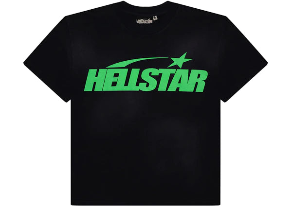 Hellstar Classic T-shirt (Gel Print) Black/Green