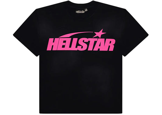 Hellstar Classic T-shirt (Gel Print) Black/Pink