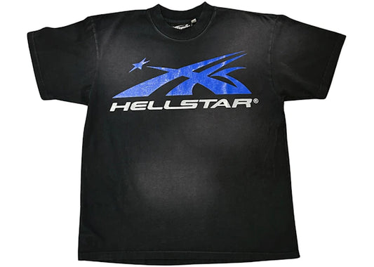 Hellstar Gel Sport Logo (Black/Blue) T-shirt Black/Blue