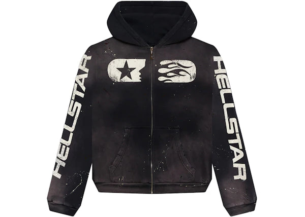 Hellstar Studios Zip Hoodie Black