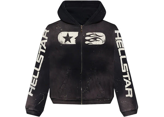 Hellstar Studios Zip Hoodie Black