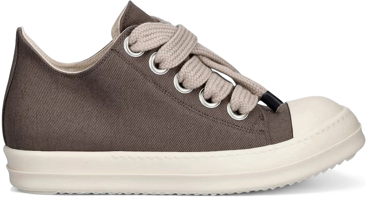 Rick Owens DRKSHDW Jumbolace Low Sneaks Dark Dust Milk