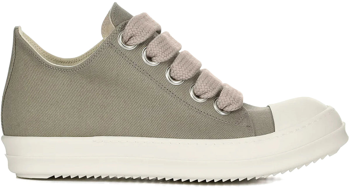 Rick Owens DRKSHDW Jumbolace Low Sneaks Mineral Milk