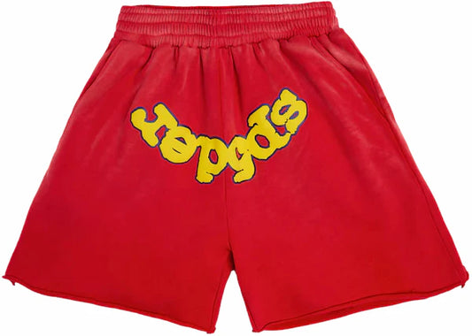 Sp5der OG Logo Sweatshort Red