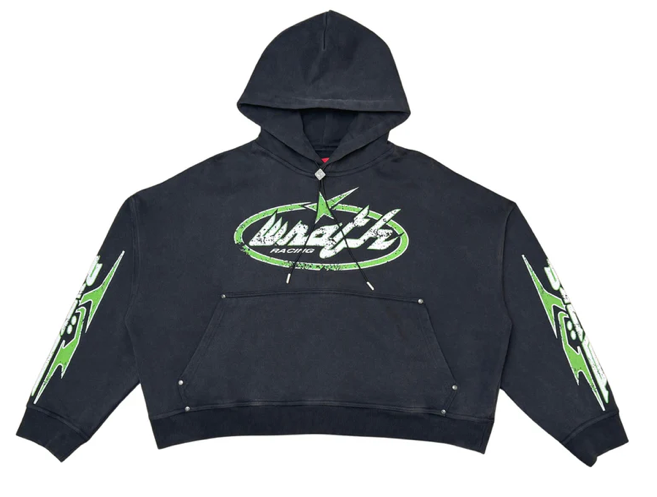 WRATHBOY VIPER CROPPED HOODIE (BLACK)