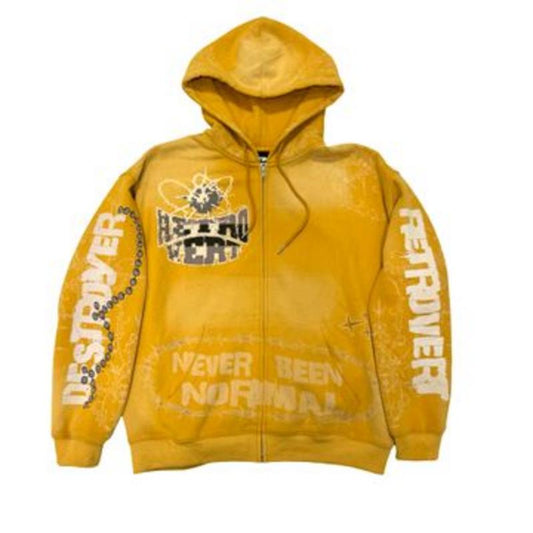 RETROVERT DESTROYER MATCHING ZIP-UP YELLOW