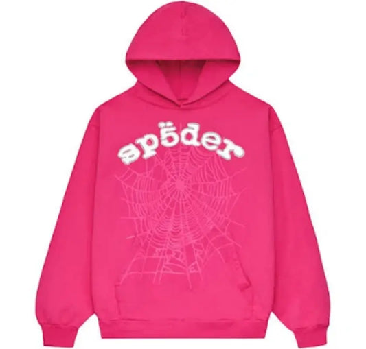 Sp5der Legacy Hoodie 'Pink/White'