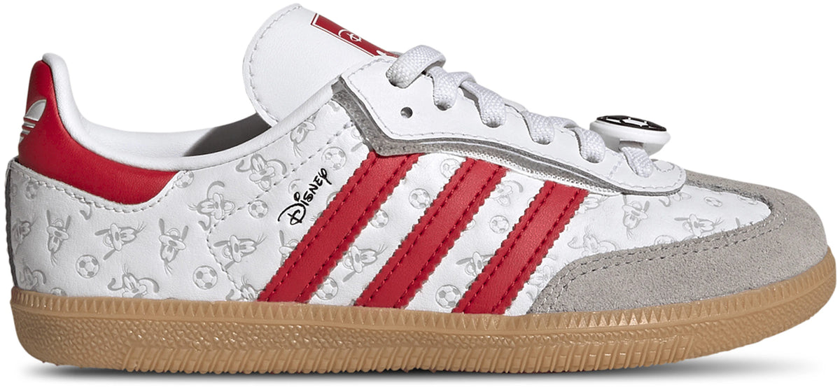 adidas Samba OG Comfort Closure Disney Goofy Soccer White Better Scarlet (PS)