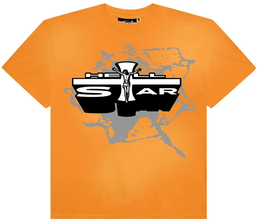 Hellstar Jesus T-Shirt 'Orange'