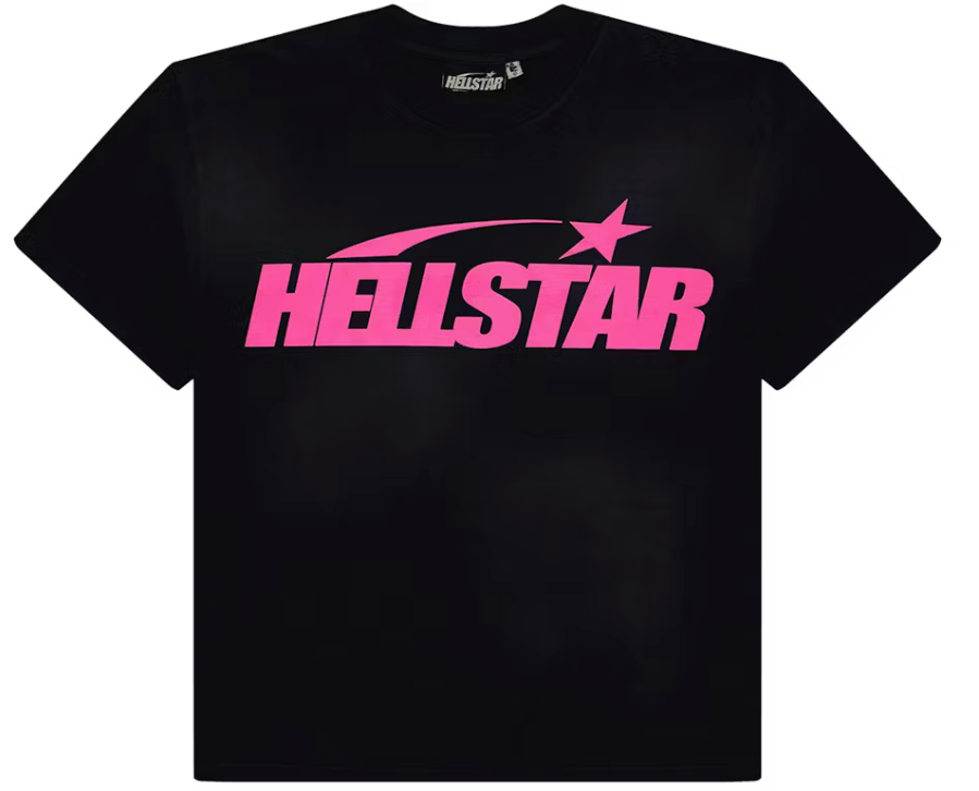 Hellstar Classic T-shirt (Gel Print) Black/Pink