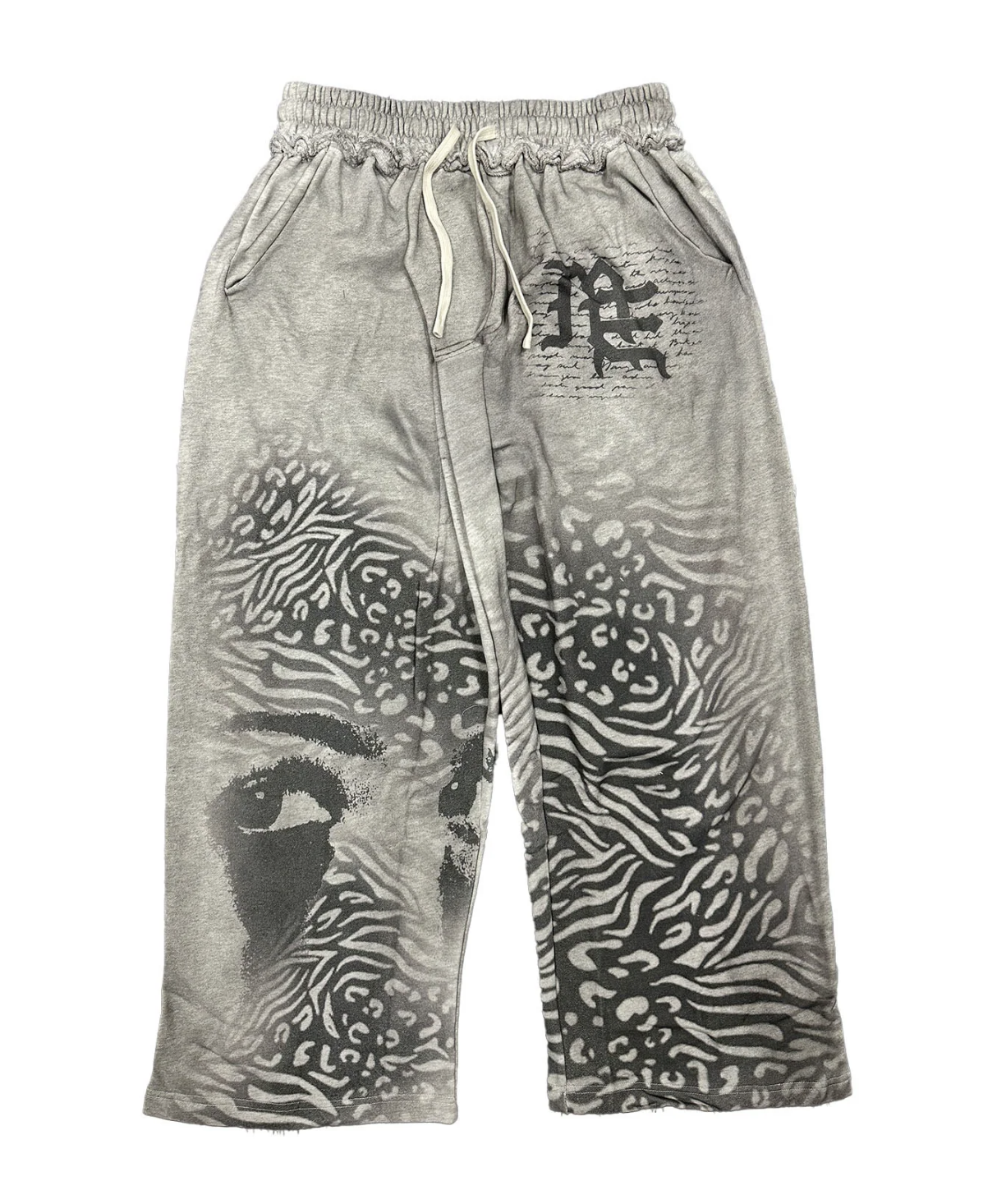 MIXED EMOTION Grey ‘Striped’ Sweatpants