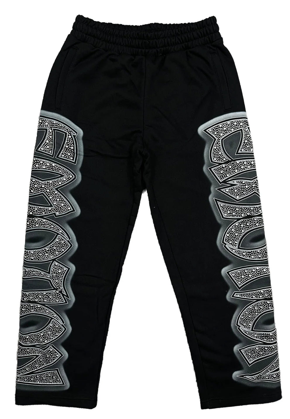 ‘Midnight’ Rhinestone Sweatpants