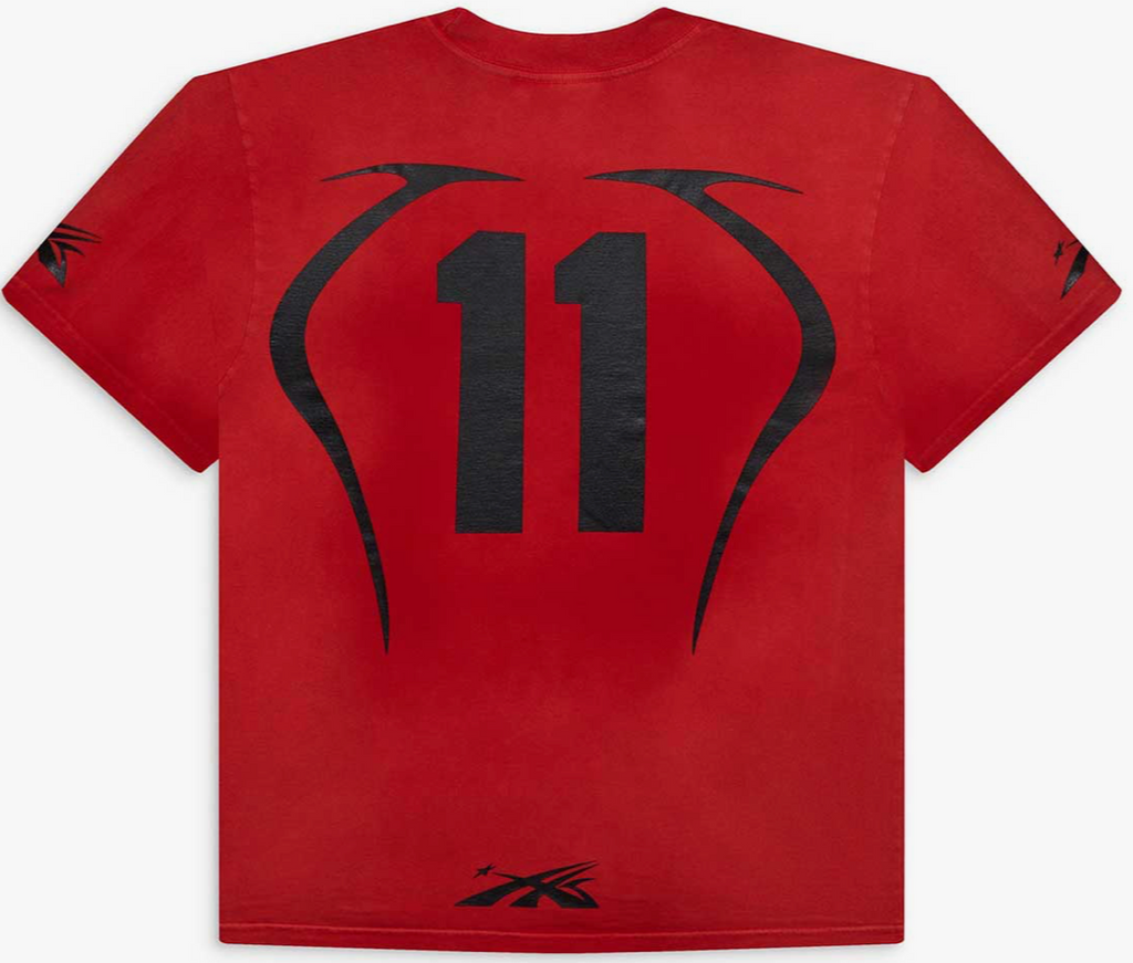 HELLSTAR WARM UP 7 ON 7 TEE RED