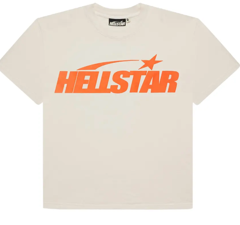 Hellstar Classic T-Shirt (Regular Print) 'White/Orange'