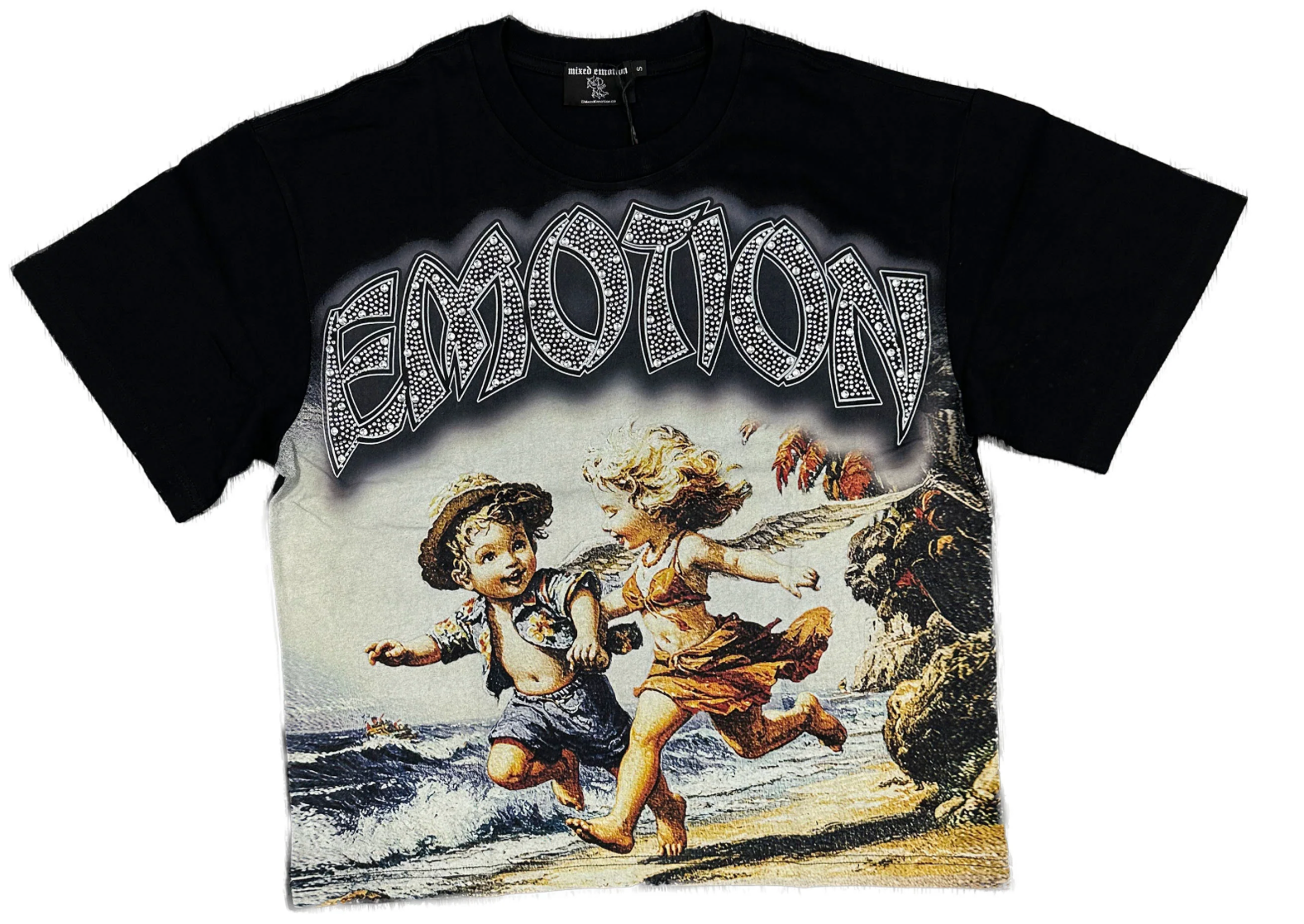 MIXED EMOTION Black “Seaside” Tee