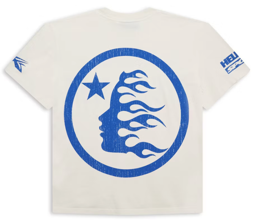 Hellstar Beat Us! T-shirt White/Blue